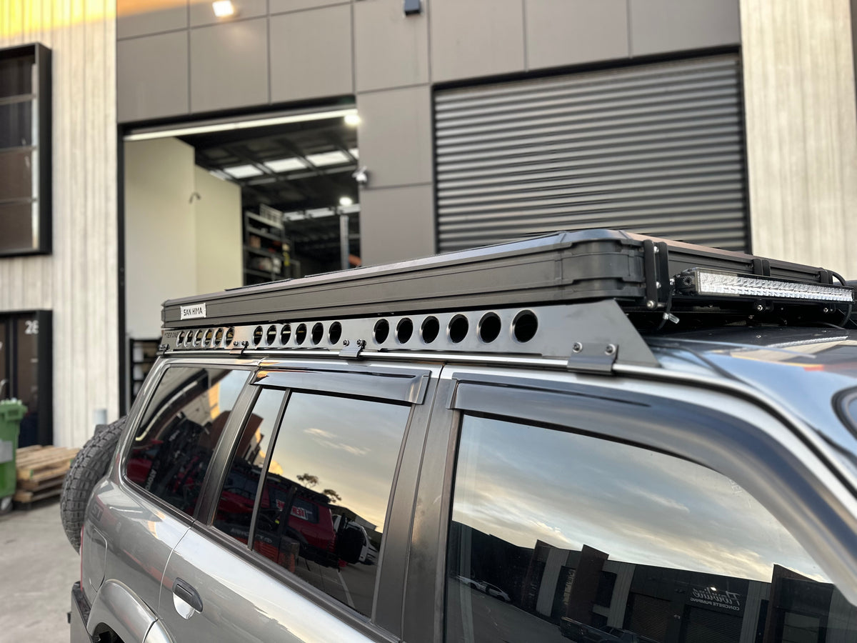 Work Roof Rack Rails Nissan GU Patrol Roof Rack Rail Sides – Tier One Metalworks